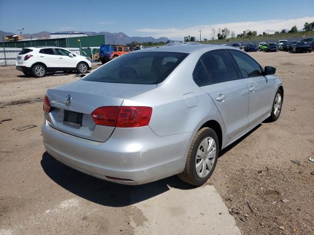 3VW2K7AJ6BM010841 - 2011 VOLKSWAGEN JETTA BASE 银色 照片 4