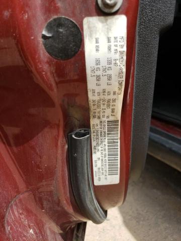 1J8HG48K58C114221 - 2008 JEEP COMMANDER წითელი ფოტო 10