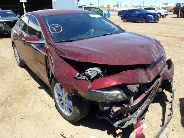 1G1ZE5ST2GF292442 - 2016 CHEVROLET MALIBU L BURGUNDY photo 1