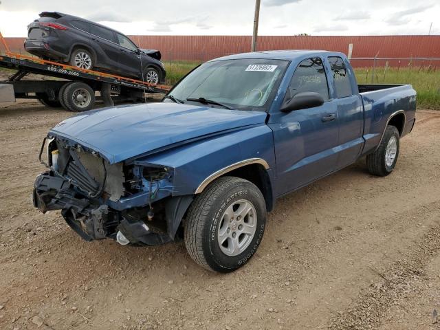 1D7HW42K86S569365 - 2006 DODGE DAKOTA SLT BLUE photo 2