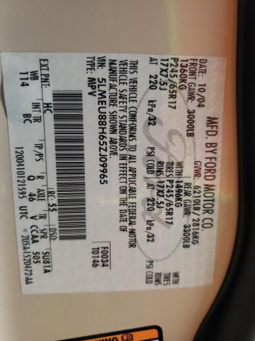 5LMEU88H65ZJ09965 - 2005 LINCOLN AVIATOR Ağ foto 10