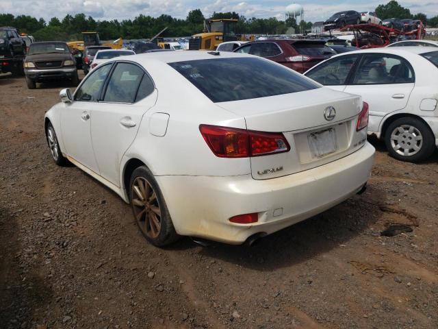 JTHCK262X92030585 - 2009 LEXUS IS 250 WHITE photo 3