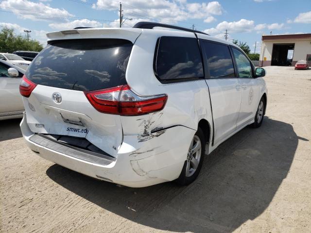 5TDKZ3DC6LS027225 - 2020 TOYOTA SIENNA LE WHITE photo 4