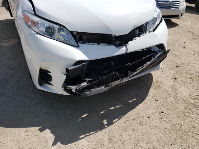 5TDKZ3DC6LS027225 - 2020 TOYOTA SIENNA LE WHITE photo 9