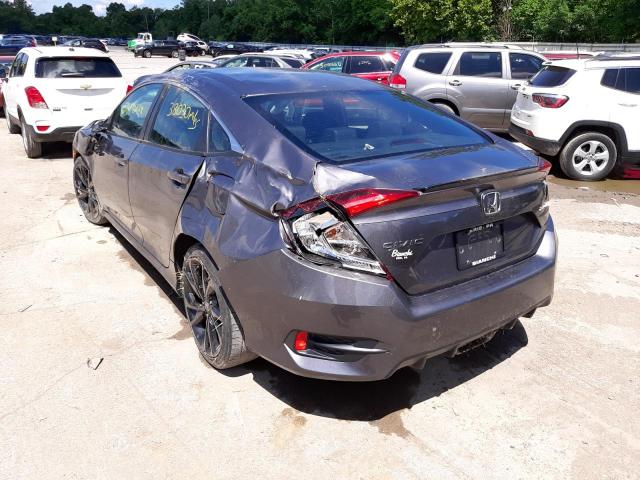 19XFC2E85KE001151 - 2019 HONDA CIVIC SPOR GRAY photo 3