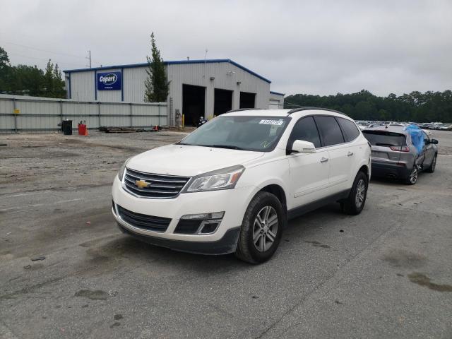 1GNKRGKDXFJ161036 - 2015 CHEVROLET TRAVERSE WHITE photo 2