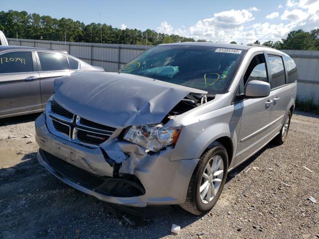 2C4RDGCGXGR396421 - 2016 DODGE GRAND CARA SILVER photo 2