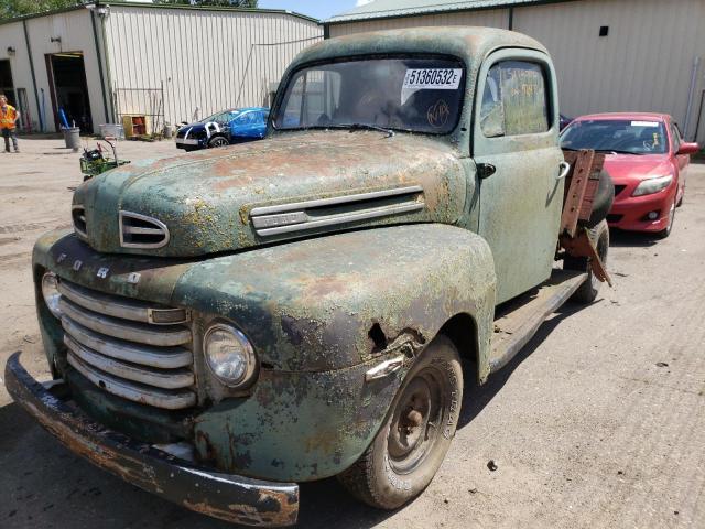 H1160E307 - 1949 FORD F-100 GREEN photo 2