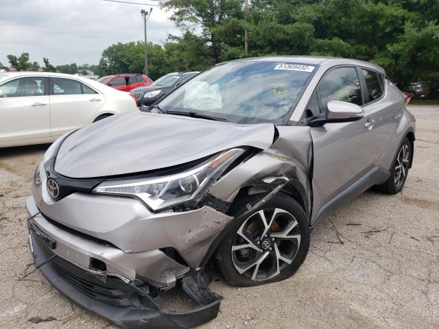 NMTKHMBX6JR006868 - 2018 TOYOTA C-HR XLE SILVER photo 2