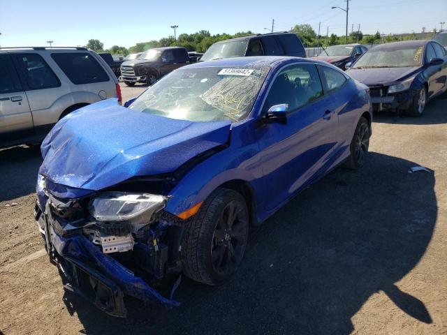 2HGFC4A85LH301832 - 2020 HONDA CIVIC SPOR BLUE photo 2