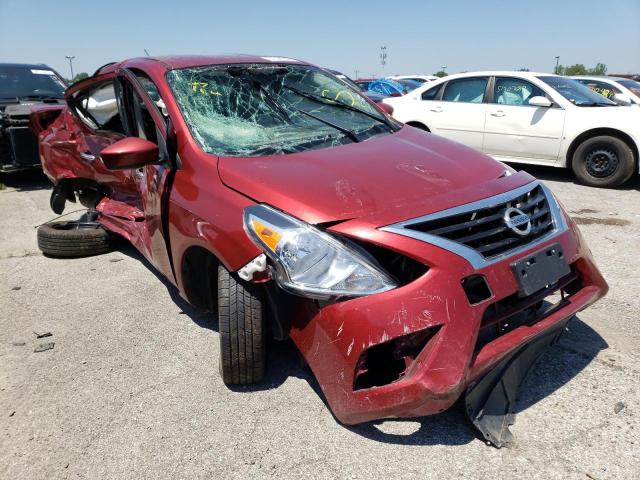 3N1CN7AP9HL809176 - 2017 NISSAN VERSA S BURGUNDY photo 1