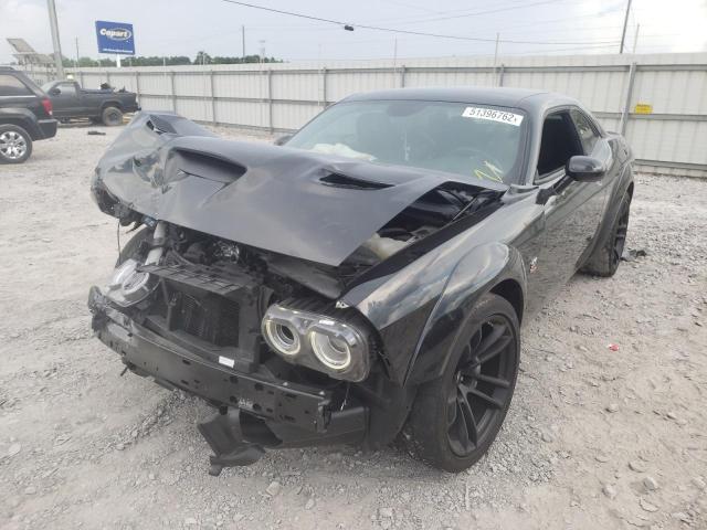 2C3CDZFJ2MH580735 - 2021 DODGE CHALLENGER BLACK photo 2