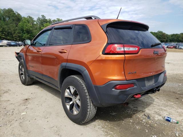 1C4PJMBS0EW242308 - 2014 JEEP CHEROKEE T ORANGE photo 3