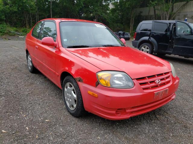 KMHCG35C25U347869 - 2005 HYUNDAI ACCENT GS RED photo 1