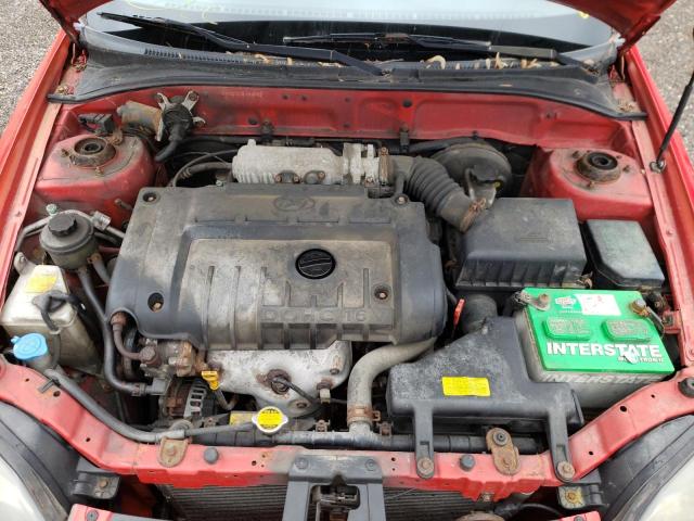 KMHCG35C25U347869 - 2005 HYUNDAI ACCENT GS RED photo 7