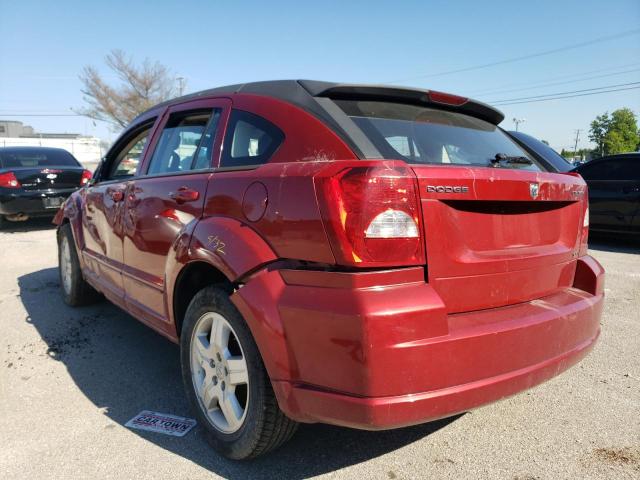 1B3HB48A79D222320 - 2009 DODGE CALIBER SX RED photo 3