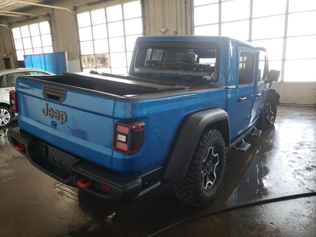 1C6JJTBG1ML536867 - 2021 JEEP GLADIATOR BLUE photo 4