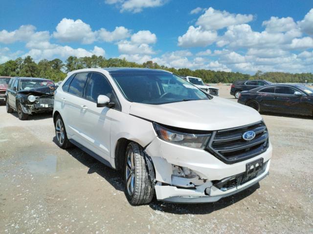 2FMTK4AP5FBB82453 - 2015 FORD EDGE SPORT WHITE photo 1