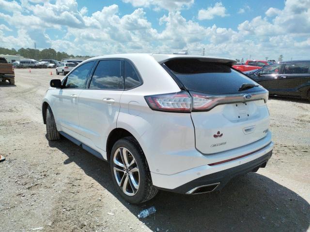 2FMTK4AP5FBB82453 - 2015 FORD EDGE SPORT WHITE photo 3