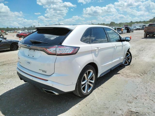 2FMTK4AP5FBB82453 - 2015 FORD EDGE SPORT WHITE photo 4