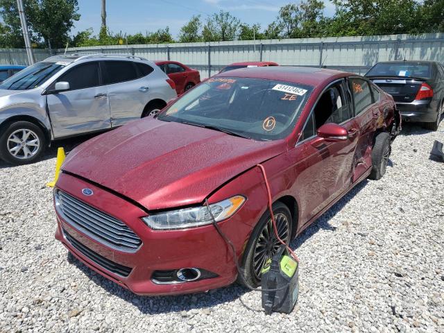 3FA6P0K92ER367478 - 2014 FORD FUSION TIT RED photo 2