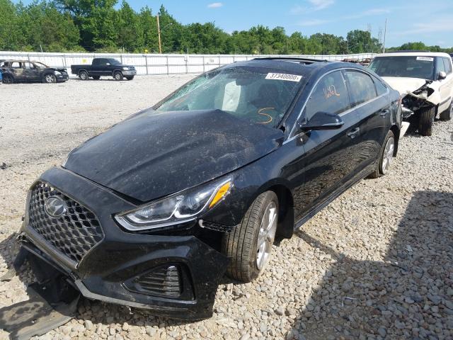 5NPE34AF4KH758100 - 2019 HYUNDAI SONATA LIM BLACK photo 2