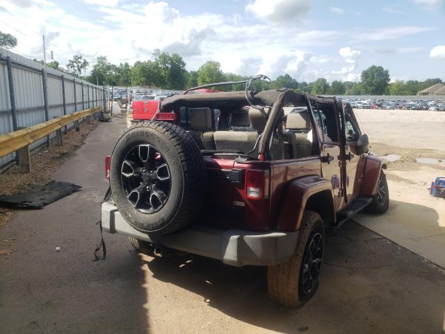 1J8GA59187L140528 - 2007 JEEP WRANGLER S 红色 照片 4