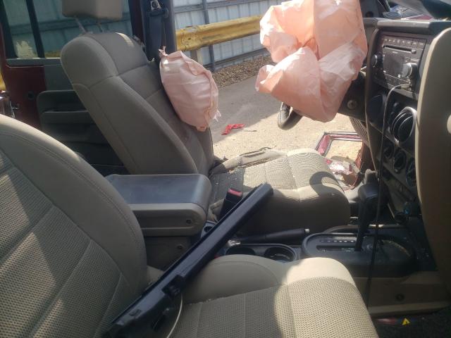 1J8GA59187L140528 - 2007 JEEP WRANGLER S 红色 照片 5