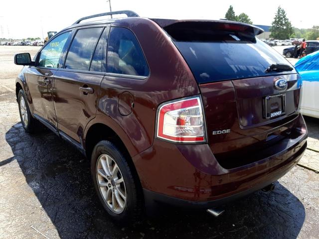 2FMDK38C09BA41666 - 2009 FORD EDGE SEL BURGUNDY photo 3