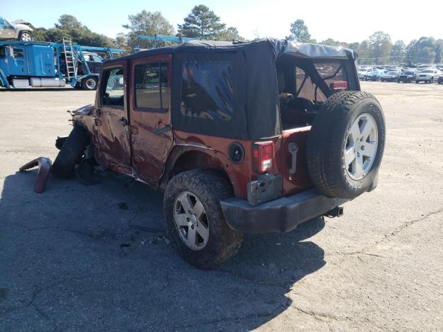 1J4GA59167L151030 - 2007 JEEP WRANGLER S MAROON photo 3