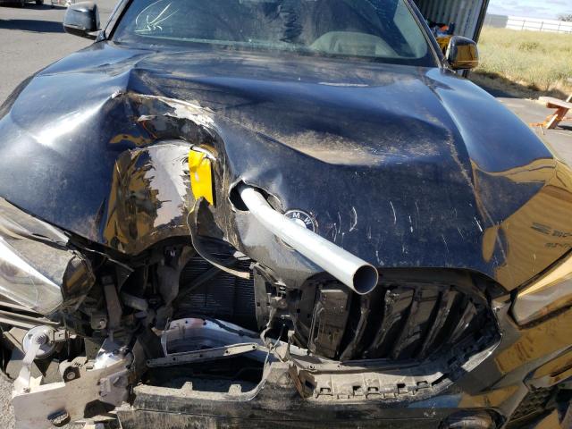 5UXCY8C09N9K88134 - 2022 BMW X6 M50I BLACK photo 7