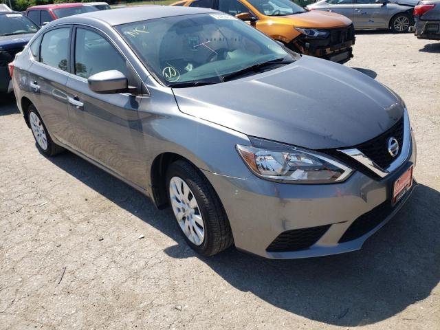 3N1AB7AP2KY212025 - 2019 NISSAN SENTRA S SILVER photo 1