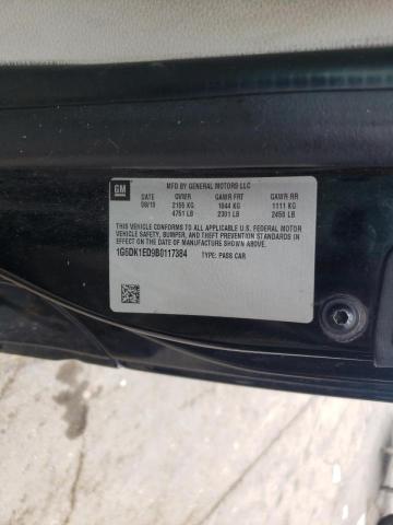 1G6DK1ED9B0117384 - 2011 CADILLAC CTS PERFOR შავი ფოტო 10