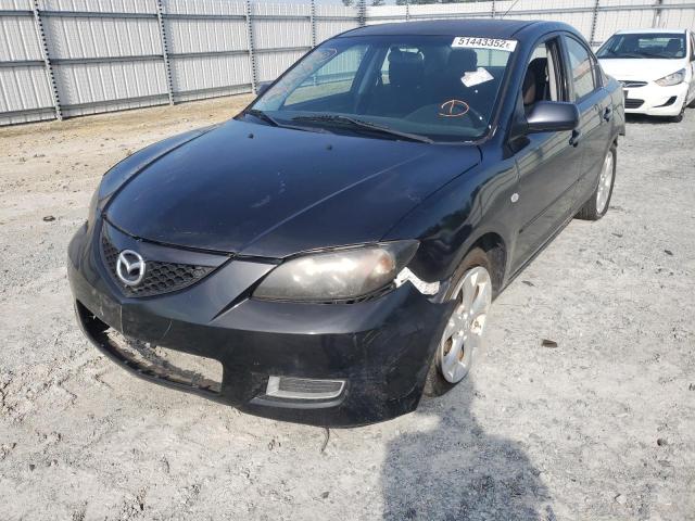 JM1BK32F581159740 - 2008 MAZDA 3 I BLACK photo 2