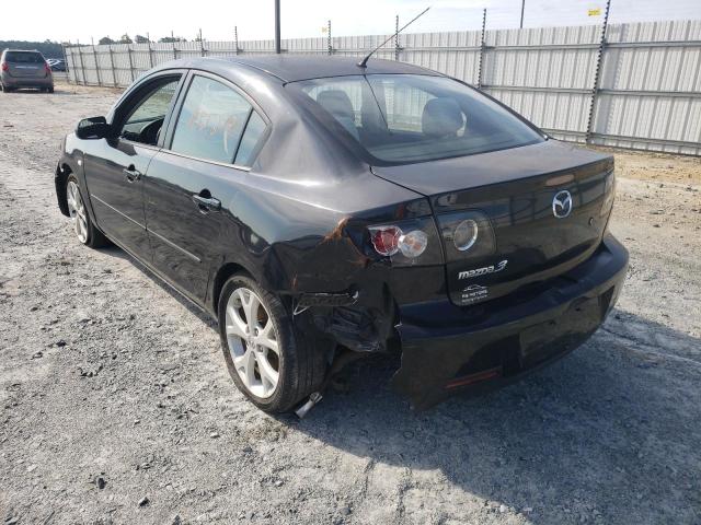 JM1BK32F581159740 - 2008 MAZDA 3 I BLACK photo 3