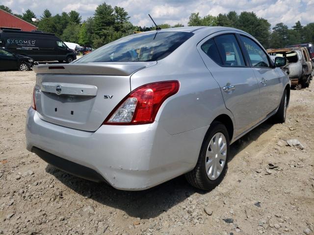 3N1CN7AP0KL851288 - 2019 NISSAN VERSA S SILVER photo 4