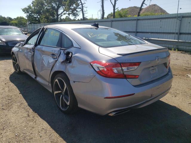 1HGCV1F31MA098365 - 2021 HONDA ACCORD SPO SILVER photo 3