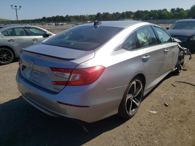 1HGCV1F31MA098365 - 2021 HONDA ACCORD SPO SILVER photo 4