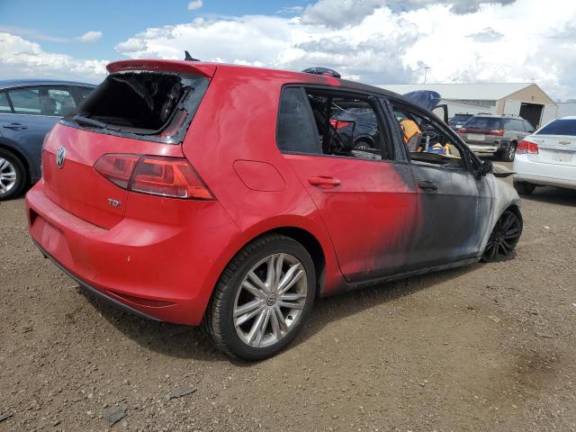 3VWRA7AU4FM026683 - 2015 VOLKSWAGEN GOLF TDI RED photo 4