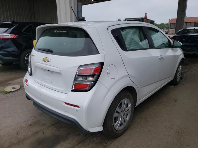 1G1JG6SB7L4111944 - 2020 CHEVROLET SONIC WHITE photo 4