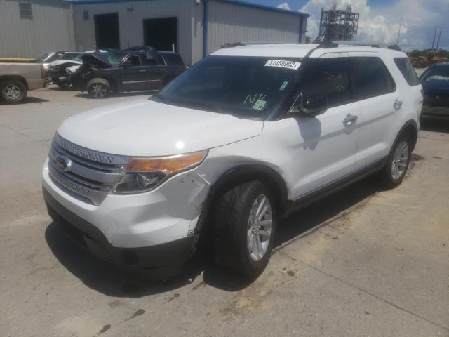 1FM5K7D83EGA41502 - 2014 FORD EXPLORER X WHITE photo 2