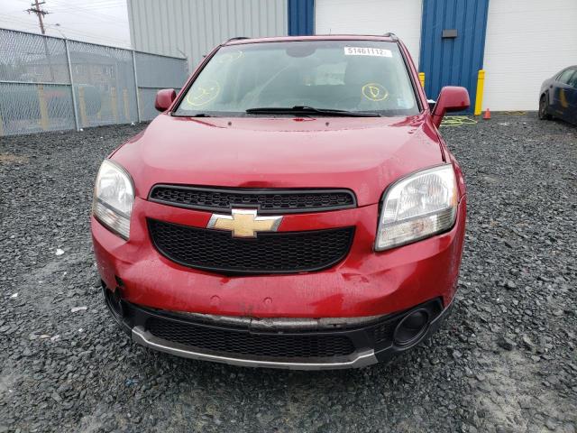 KL77P2EM7CK574943 - 2012 CHEVROLET ORLANDO LT BURGUNDY photo 9