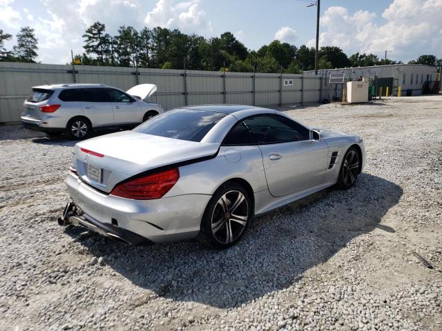 WDDJK6GA3HF043813 - 2017 MERCEDES-BENZ SL 450 SILVER photo 4