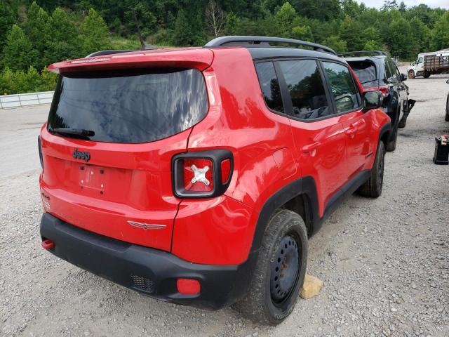 ZACCJBCTXFPC31518 - 2015 JEEP RENEGADE T RED photo 4