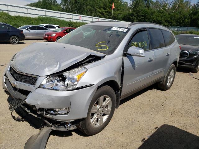 1GNKRGED7BJ172615 - 2011 CHEVROLET TRAVERSE L SILVER photo 2