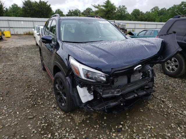 JF2SKARC1MH578736 - 2021 SUBARU FORESTER S BLUE photo 1