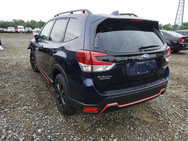 JF2SKARC1MH578736 - 2021 SUBARU FORESTER S BLUE photo 3