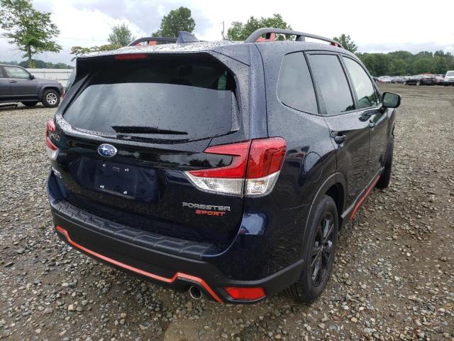 JF2SKARC1MH578736 - 2021 SUBARU FORESTER S BLUE photo 4