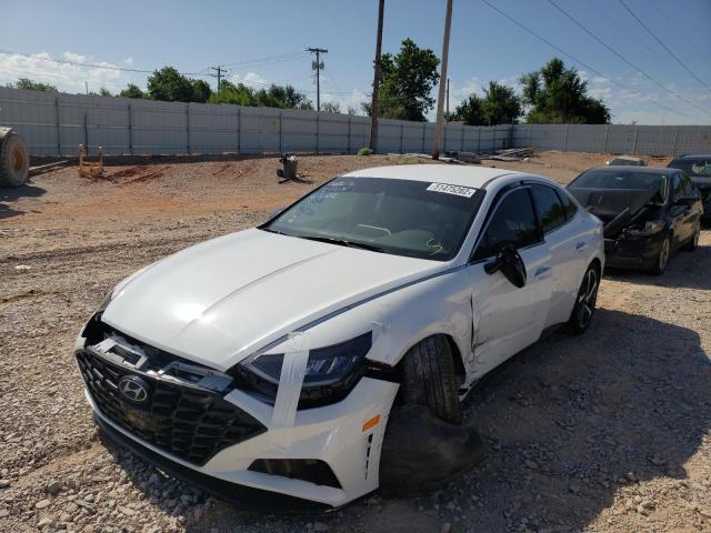 5NPEJ4J21MH068276 - 2021 HYUNDAI SONATA SEL WHITE photo 9