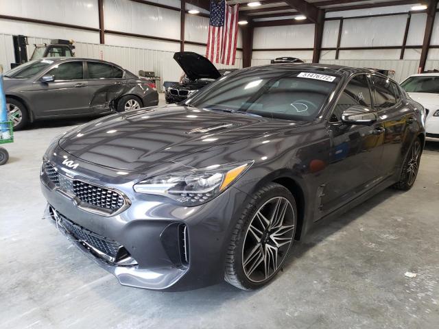 KNAE55LCXN6115023 - 2022 KIA STINGER GT GRAY photo 2